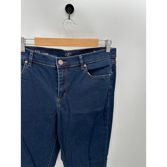 Loft Outlet Dark Wash Legging Denim Jegging Jean Stretch Womens Size 12 - Picture 5 of 7